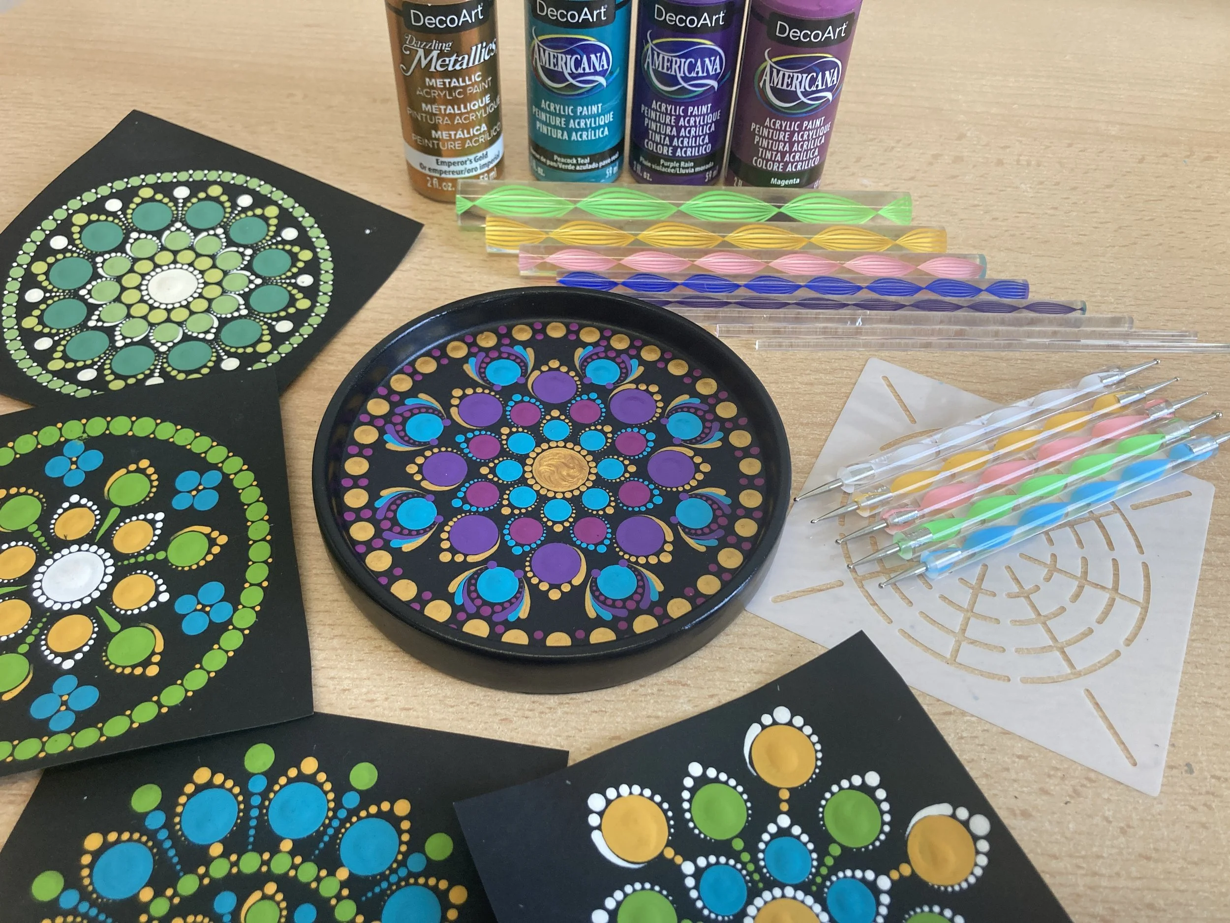 Beginner Dot Mandala Stone or Ring Dish Workshop