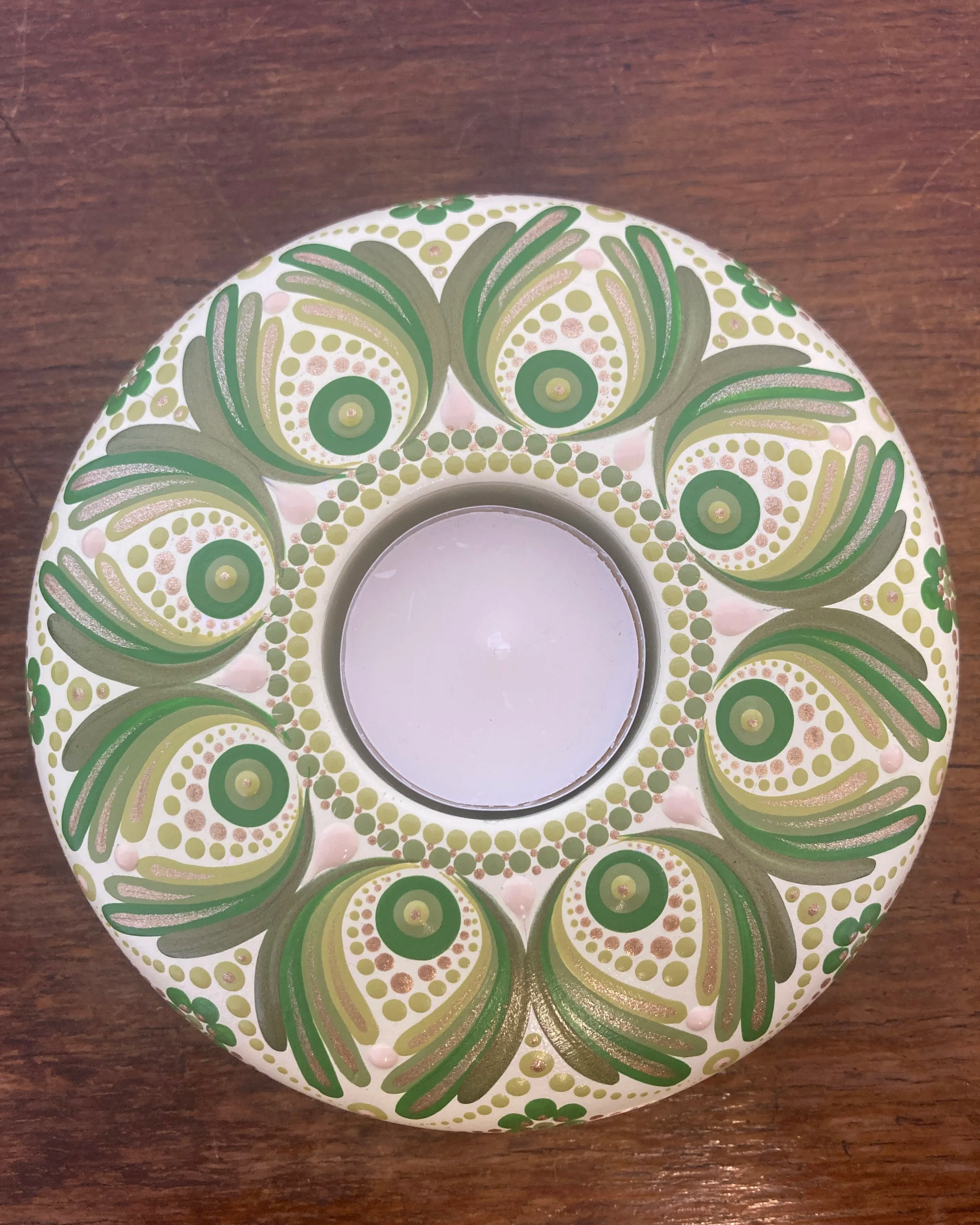 'Bliss' Mandala Tealight Holder