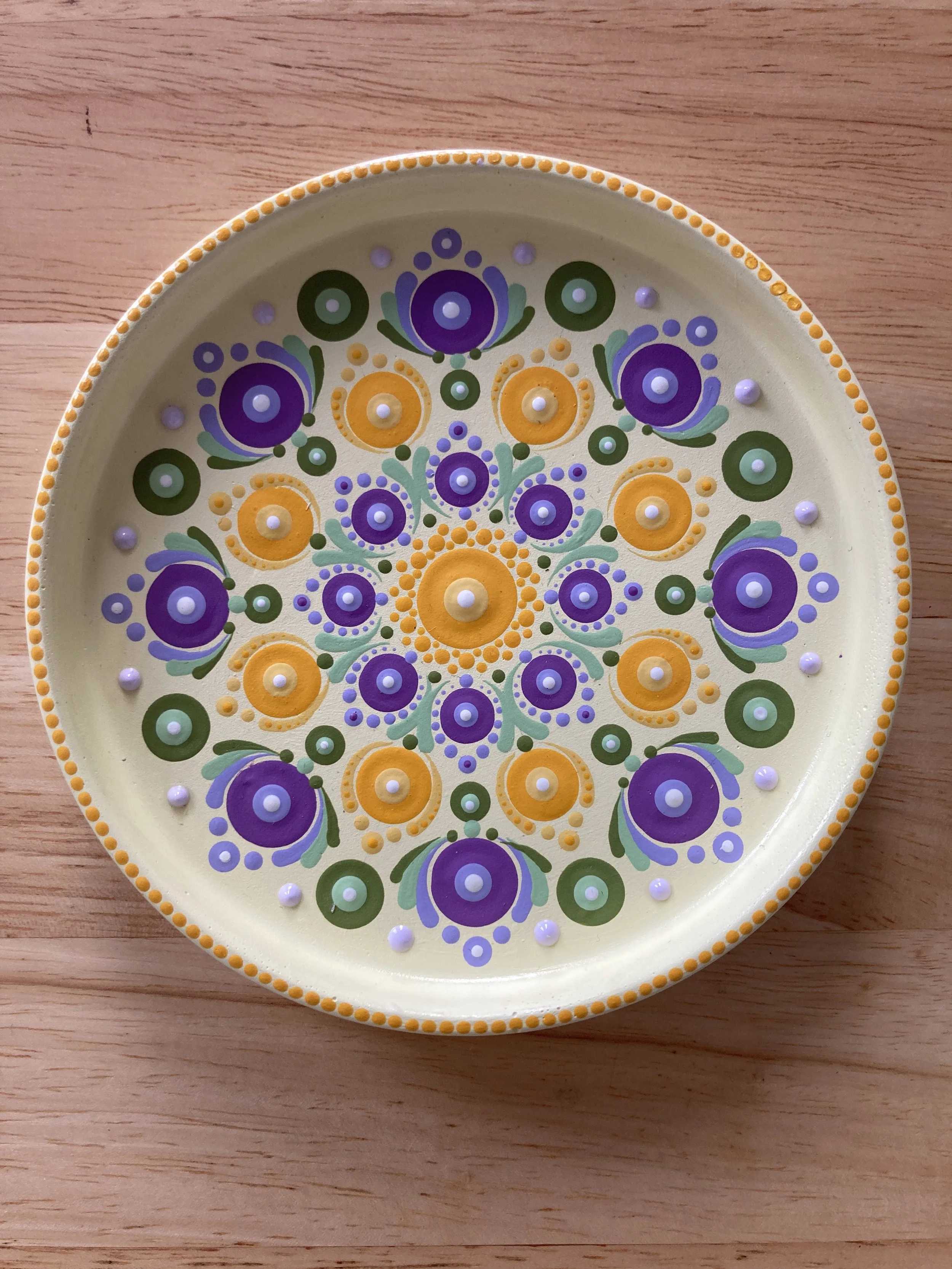 Yellow, Green and Purple Ring/Trinket Dish