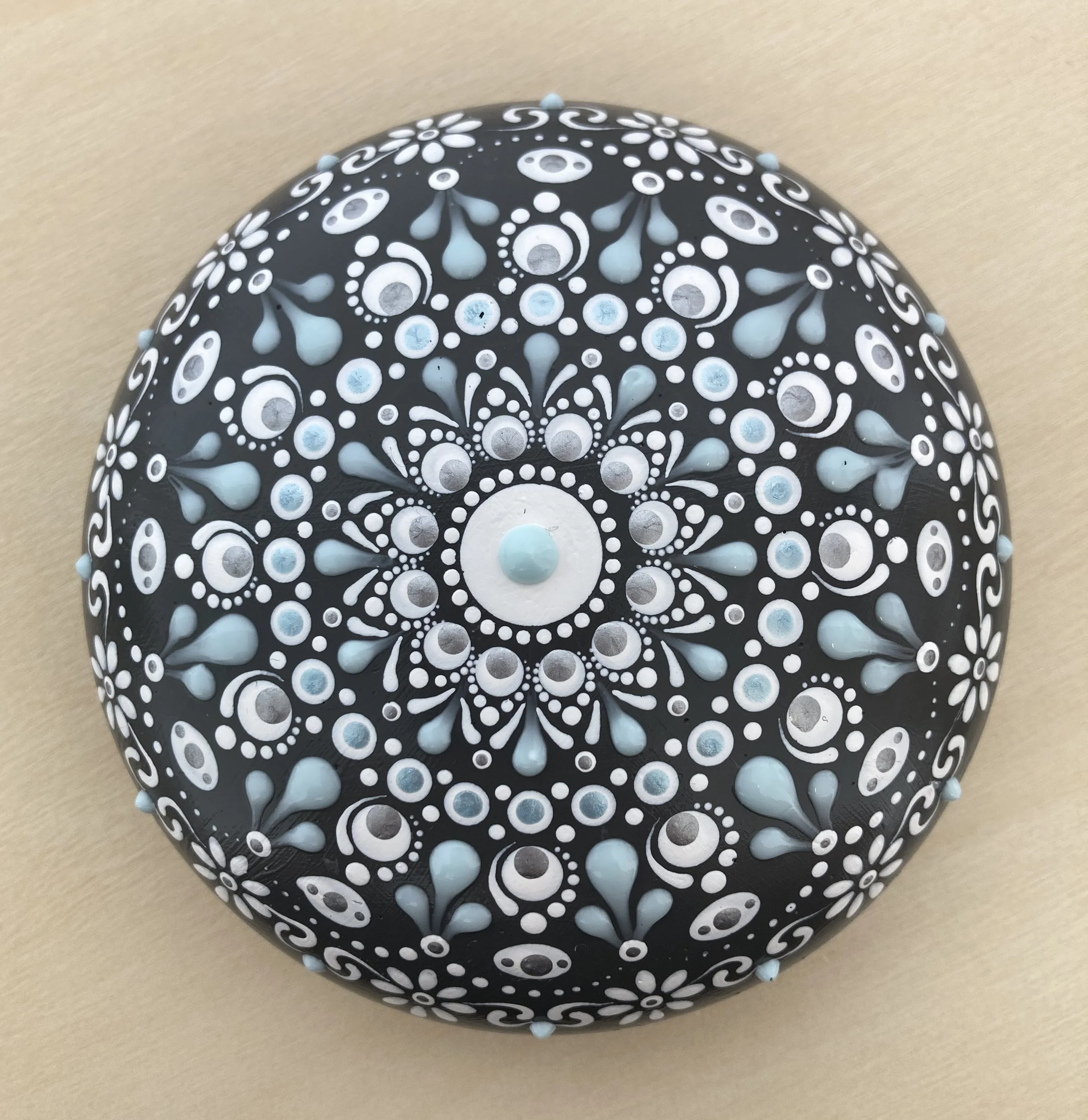 'Quiet Contemplation' 10cm Mandala Stone