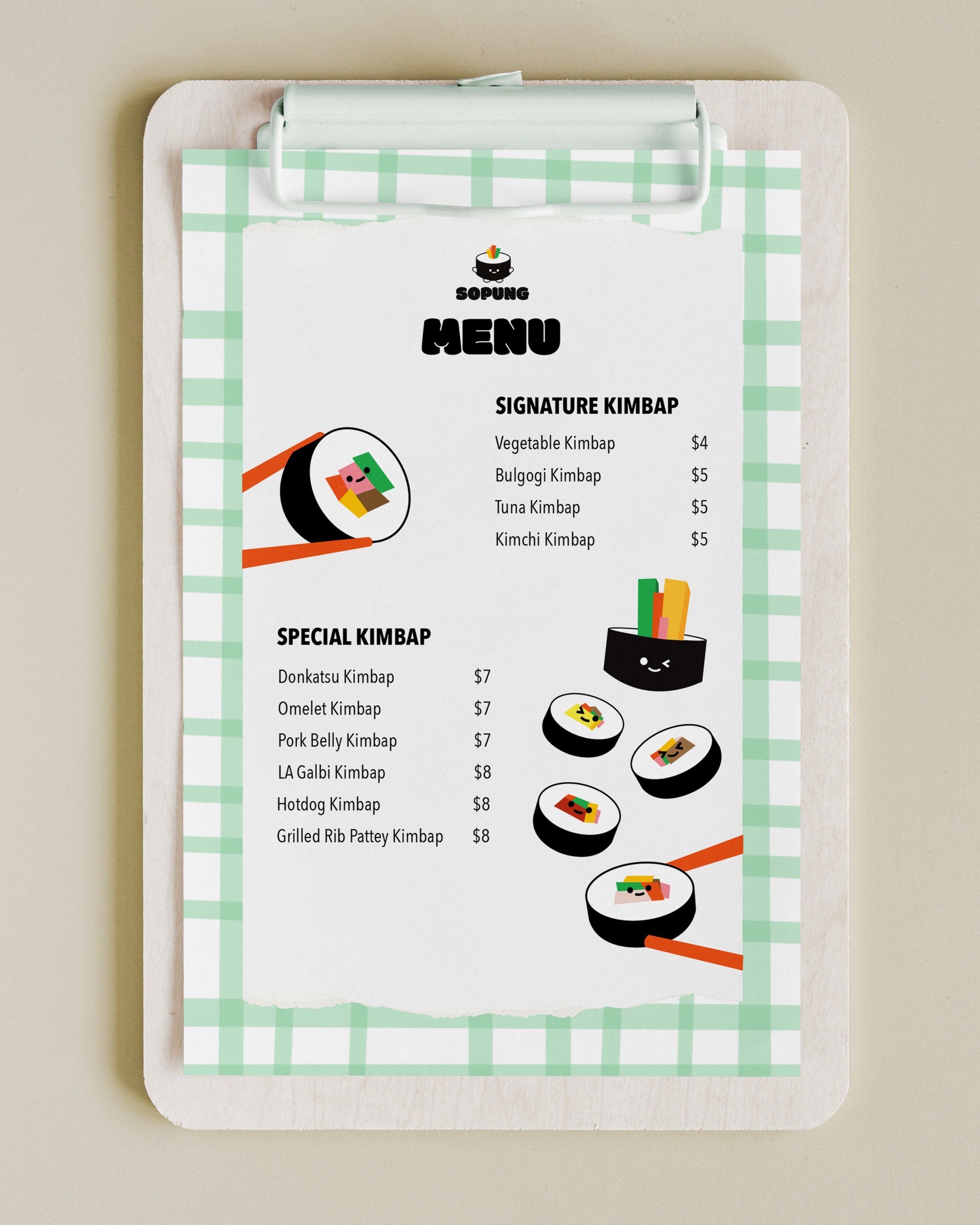 Menu Mockup