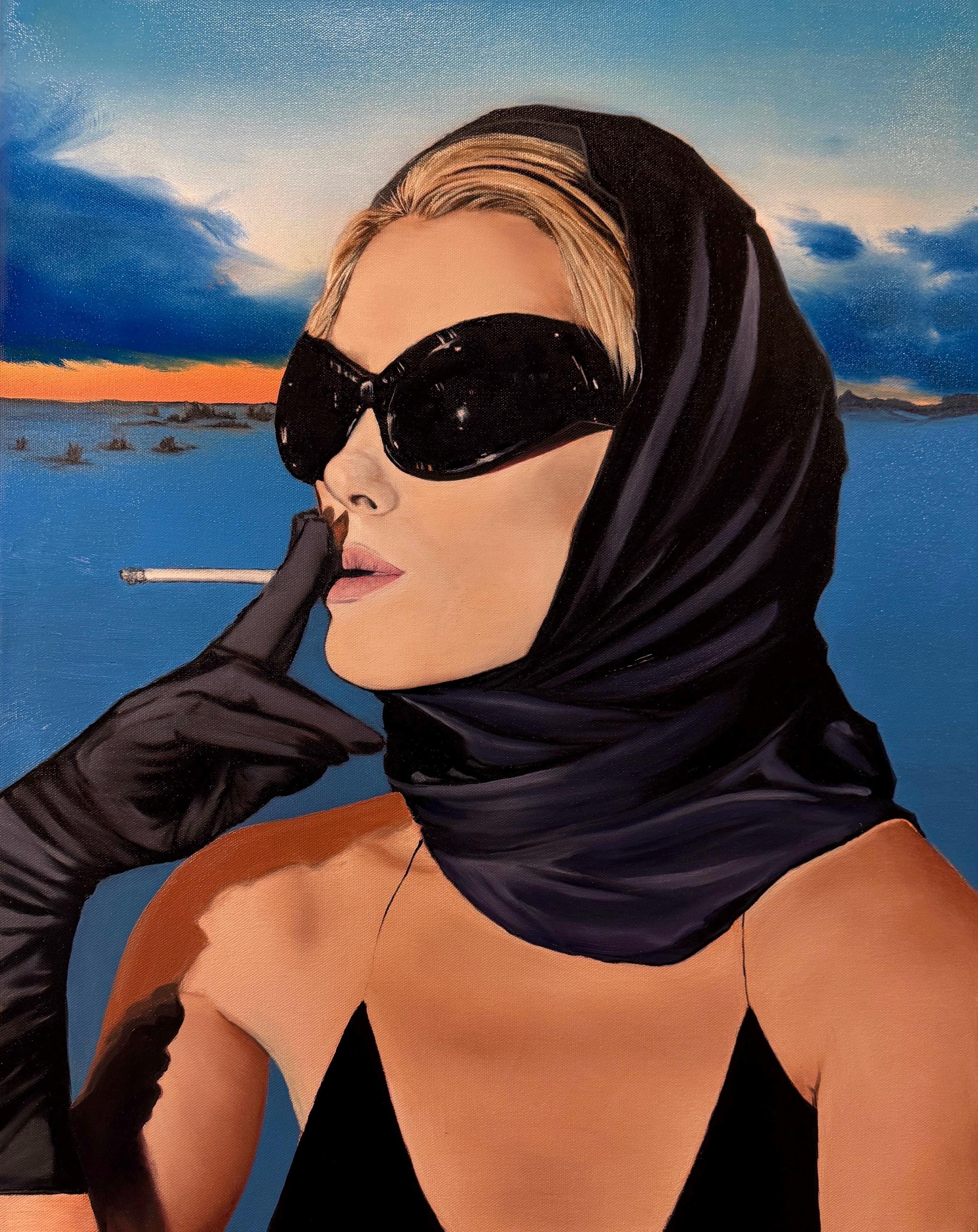 One Last Cigarette - 28” x 22” oil on canvas