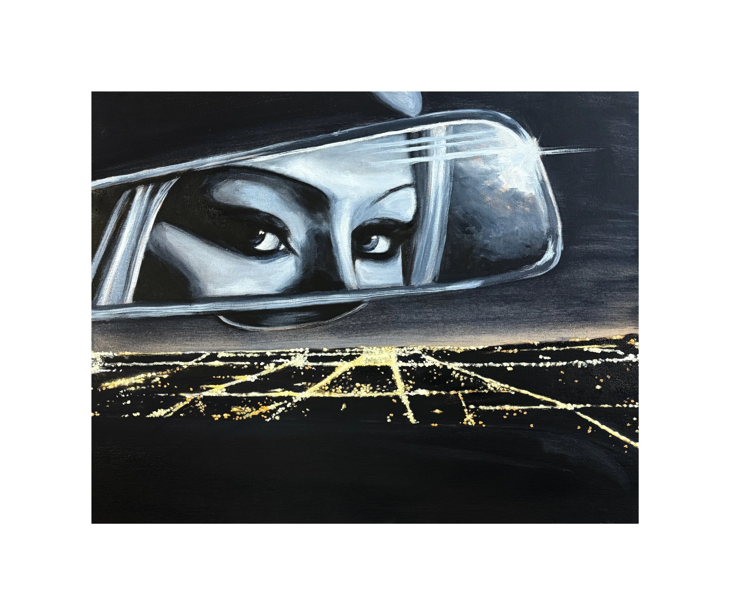  “Night Drive” 16×20in 