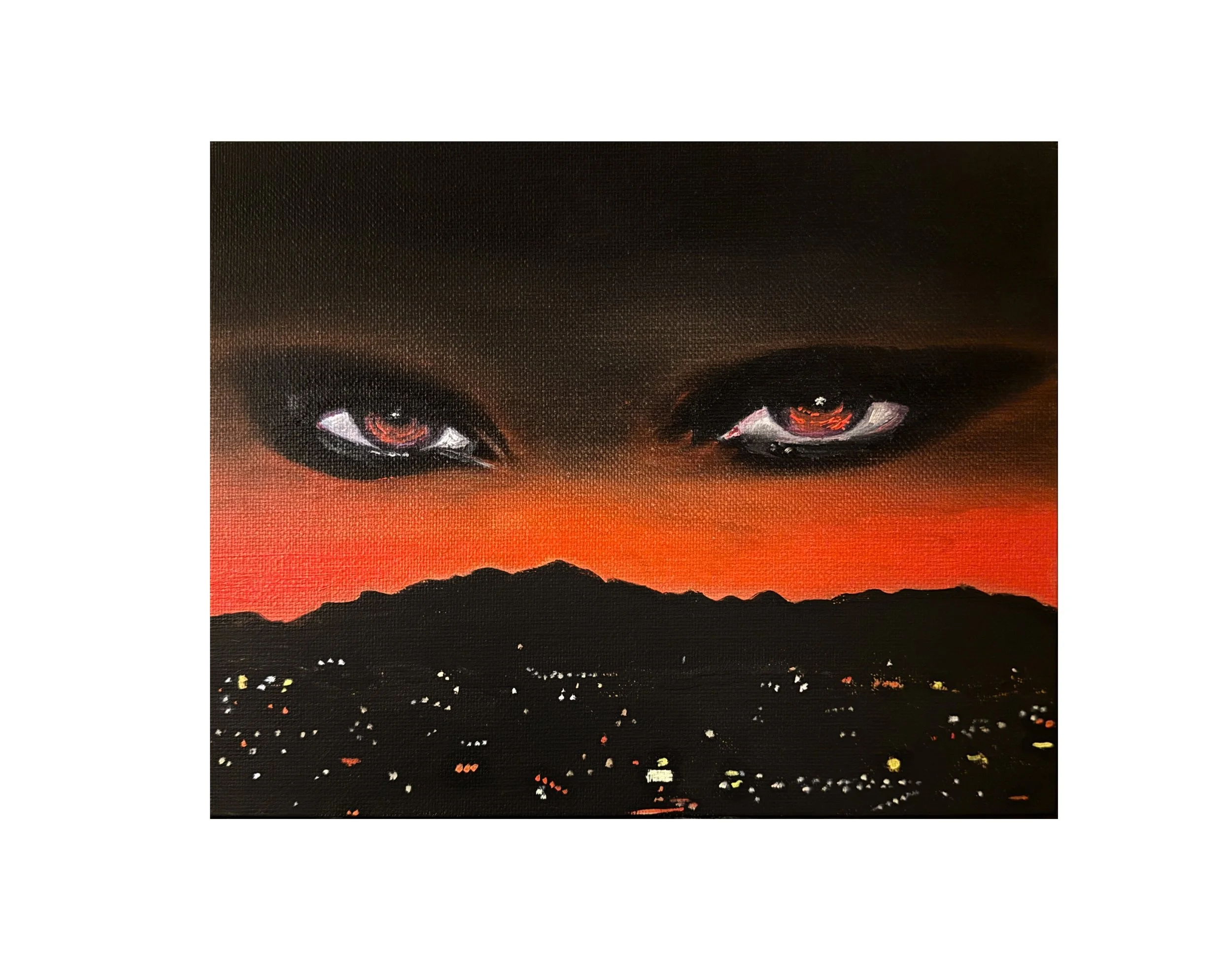  “Red Dusk” 8×10in 