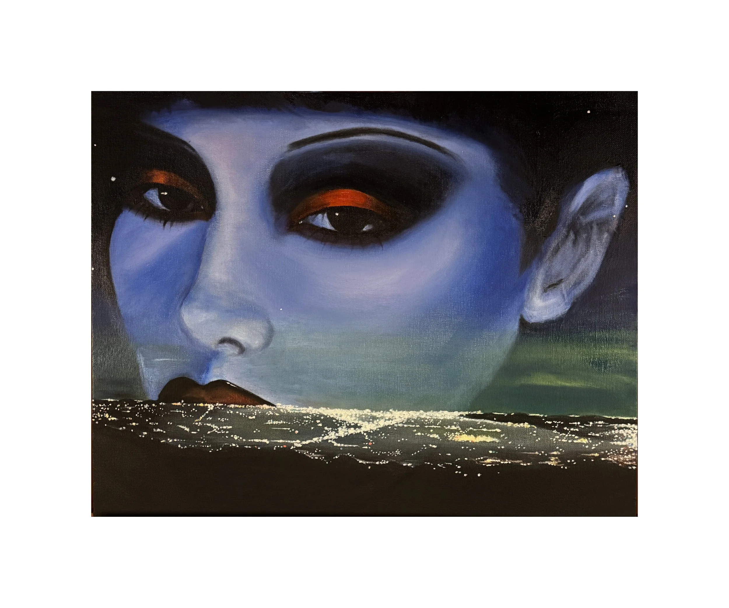  “Transmission in the Dark” 20×16in 