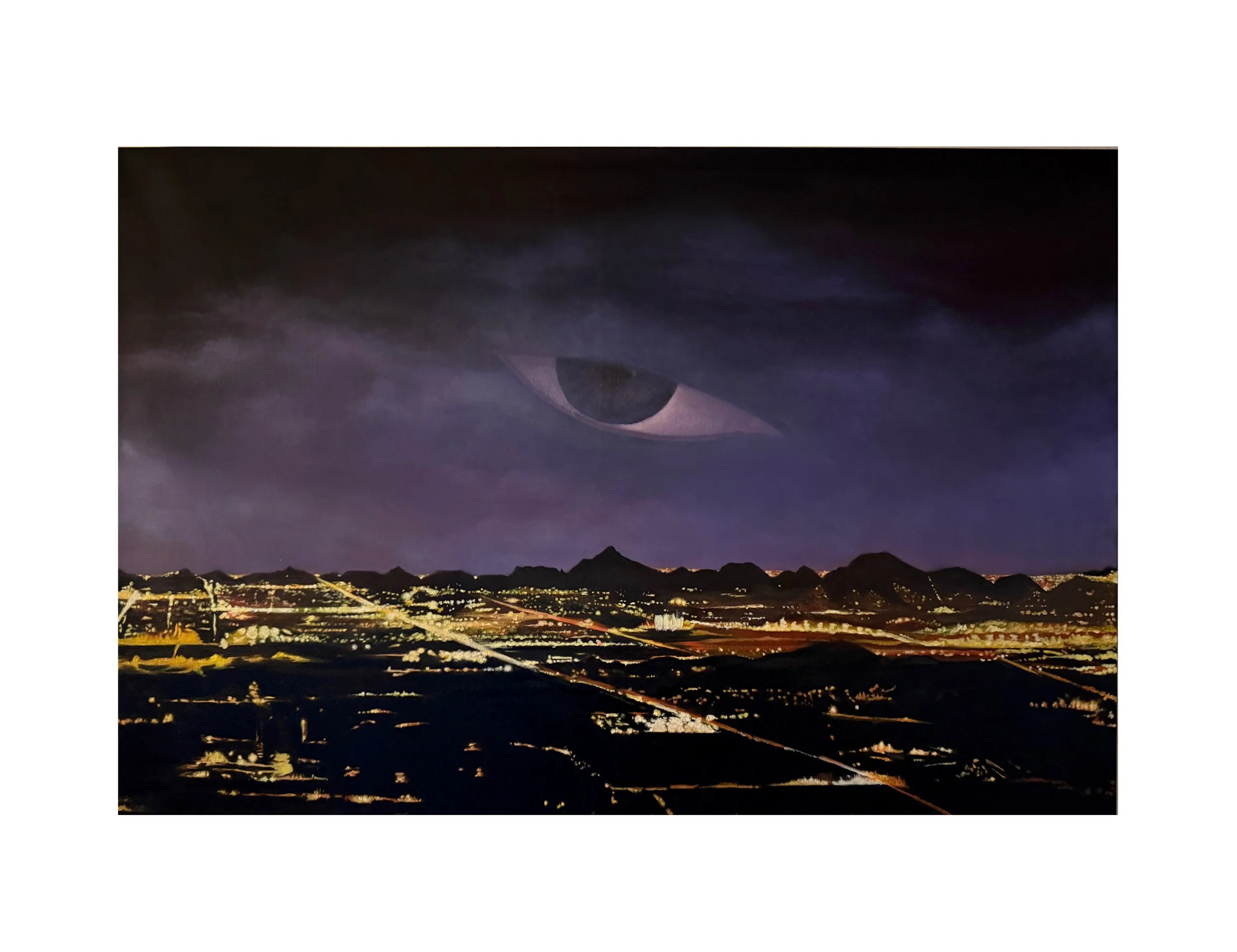 "Eye Above Phoenix" Oil Painting