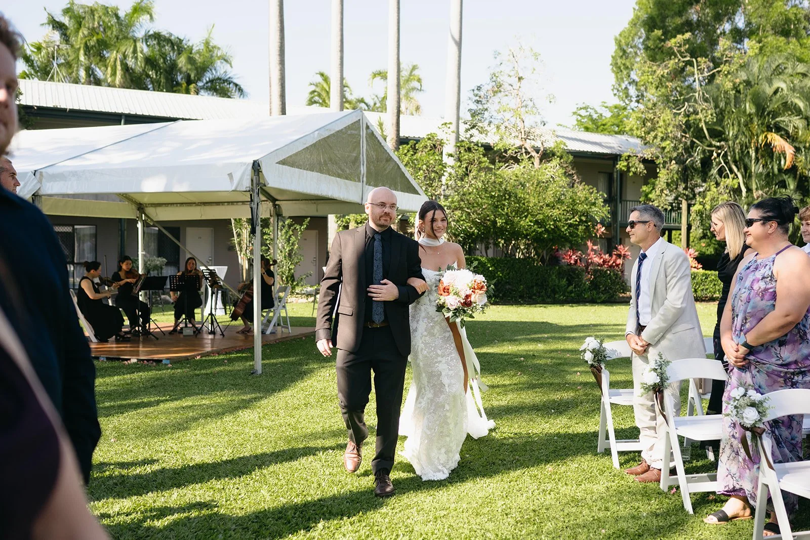 Melaleuca performing at Mecure Lakeside wedding ceremony in Townsville