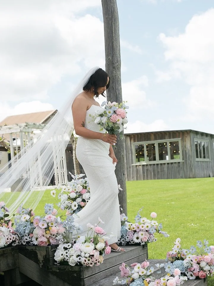 Featuring our beautiful Pastel Collection 🌸🤍✨ Get in touch now to secure your dream florals!

Photographer: @nardiaophotography
Dress: @bridalbrilliance 
Venue: @turangacreek 
Makeup &amp; Hair: @rachelmackwood 
Florals: @bloomandborrownz 
Nails &a