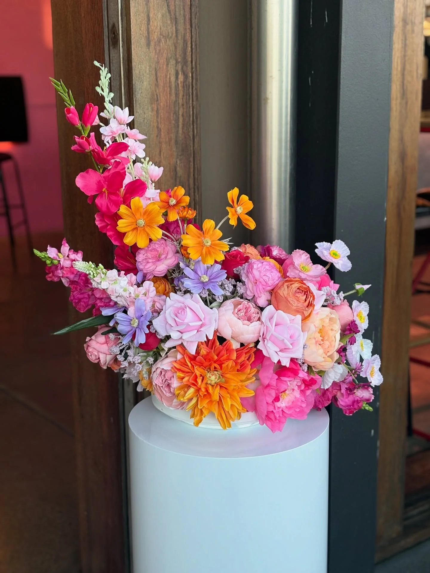 The &ldquo;Bright Collection&rdquo; for Leigh&rsquo;s 60th last night. Such a beautiful pop of colour. 🤩🌸🩷