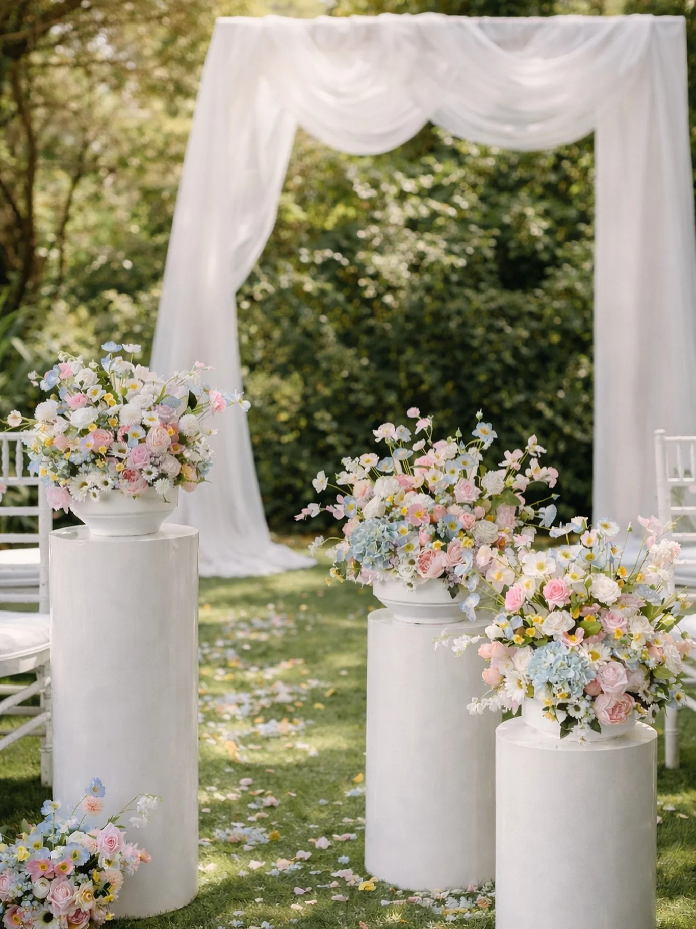 Our Pastel Collection ✨🤍 A curation of soft blooms in peach, blush, buttercream and powder blue. So dreamy! ☁️