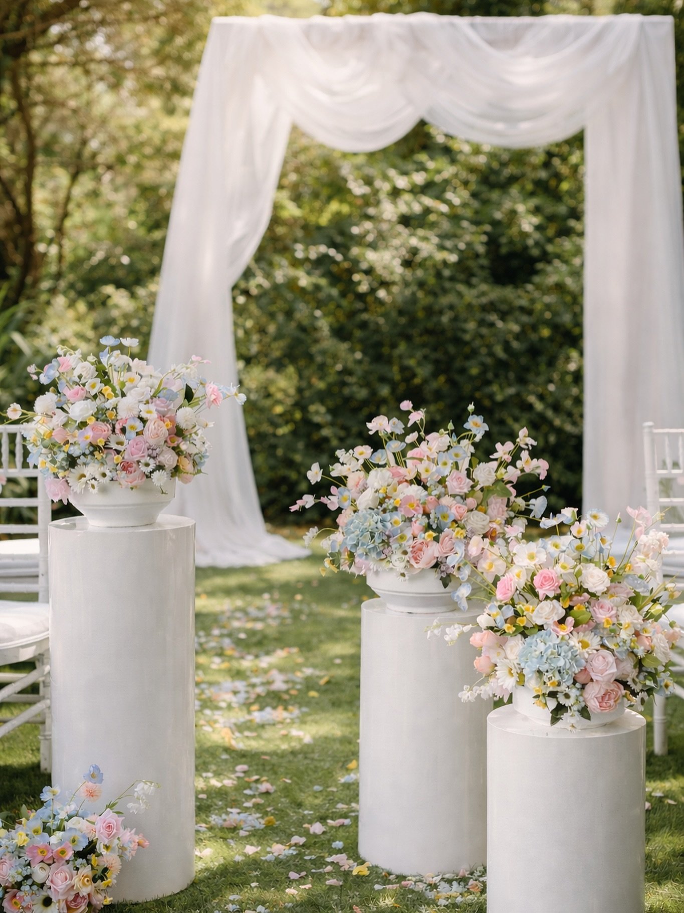 Our Pastel Collection ✨🤍 A curation of soft blooms in peach, blush, buttercream and powder blue. So dreamy! ☁️