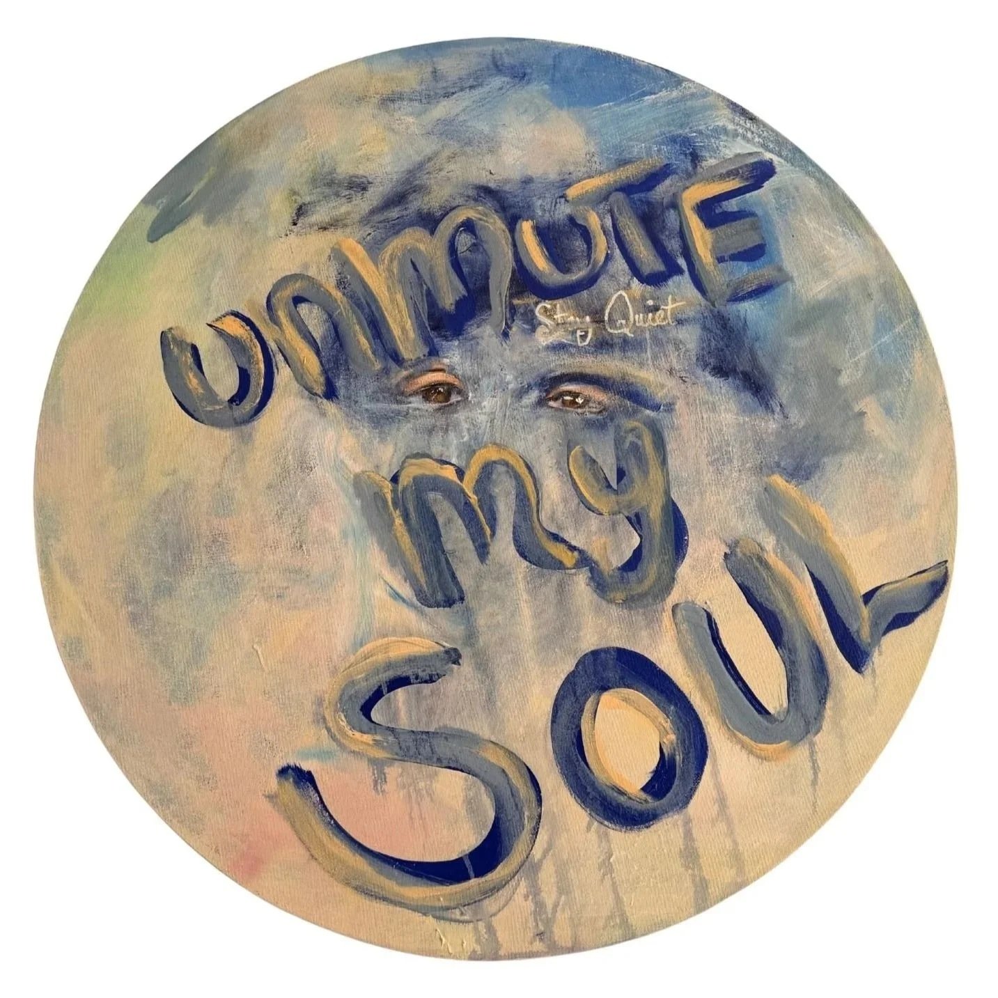 Beneath thoughts and noise, something steady remains. This painting is a return to that quiet presence within.
