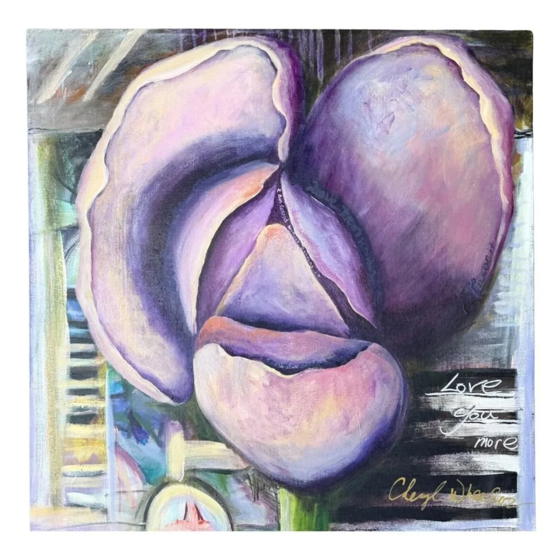 A quiet reminder to allow love in. The words hold the simple idea that receiving can be as important as giving.