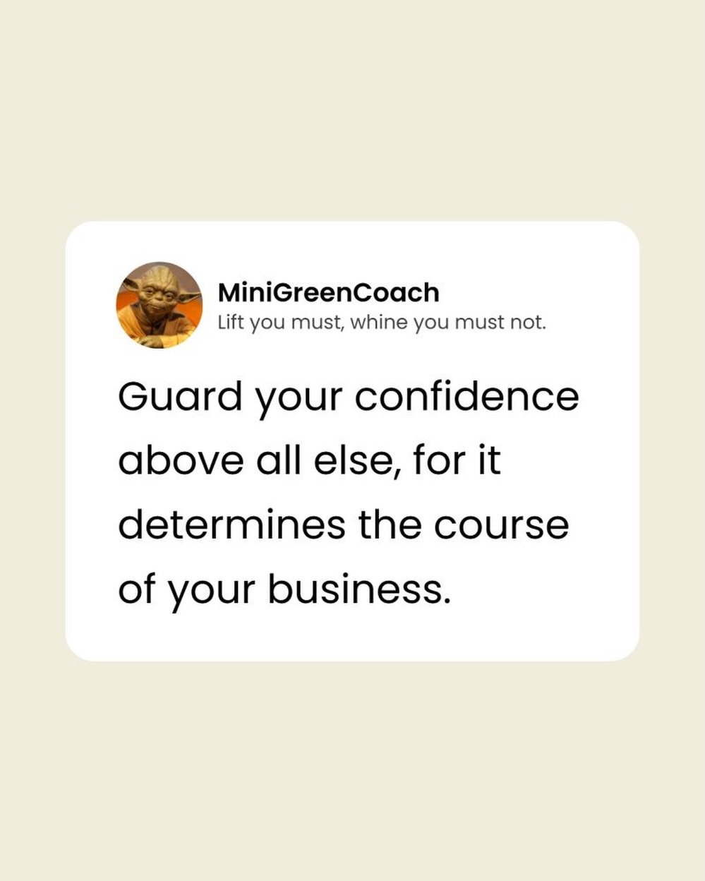 New policy: no negotiations with self-doubt before noon.