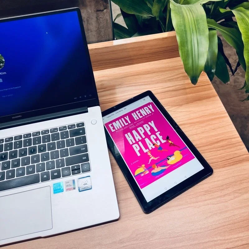 Started the year with fiction weeks ago. Coz AI is slowing me down. And am losing the muscle.

A Happy Place by Emily Henry is about love after the ending. What it costs to protect a shared world. What it takes to tell the truth when everyone&rsquo;s