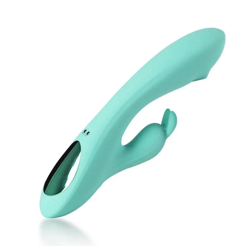 Arosum G-Rabbit Rotating G-Spot and Clitoral Vibrator - Teal