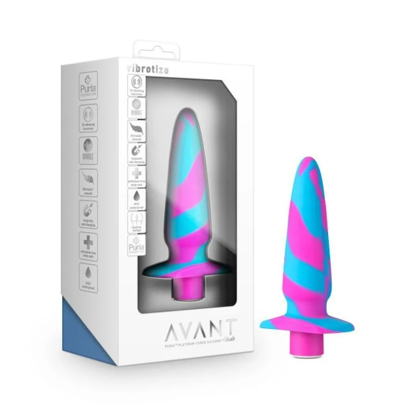 Avant Vibrotize Silicone Mini Vibrating Anal Plug - Pink