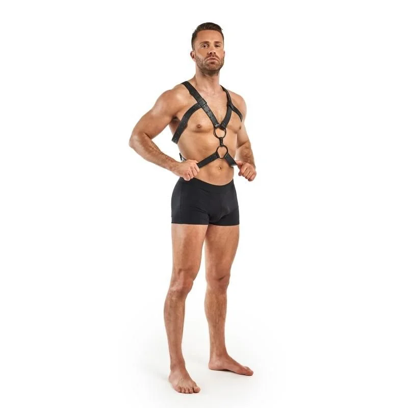 Bedroom Fantasies Rocco Bondage Harness - Black