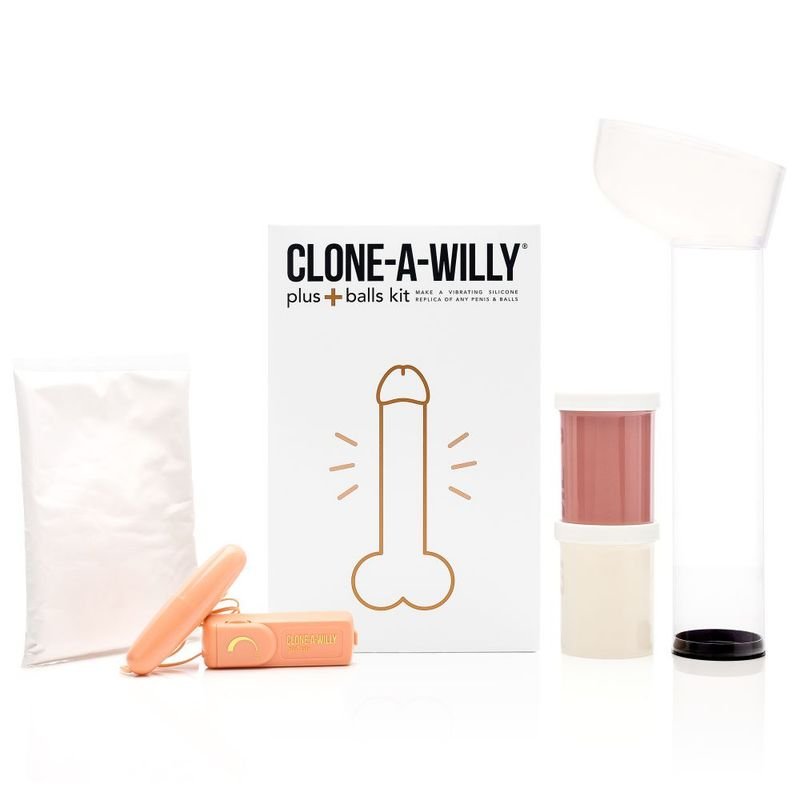 Clone a Willy Plus Balls Kit Medium Skin Tone Dildo - Flesh
