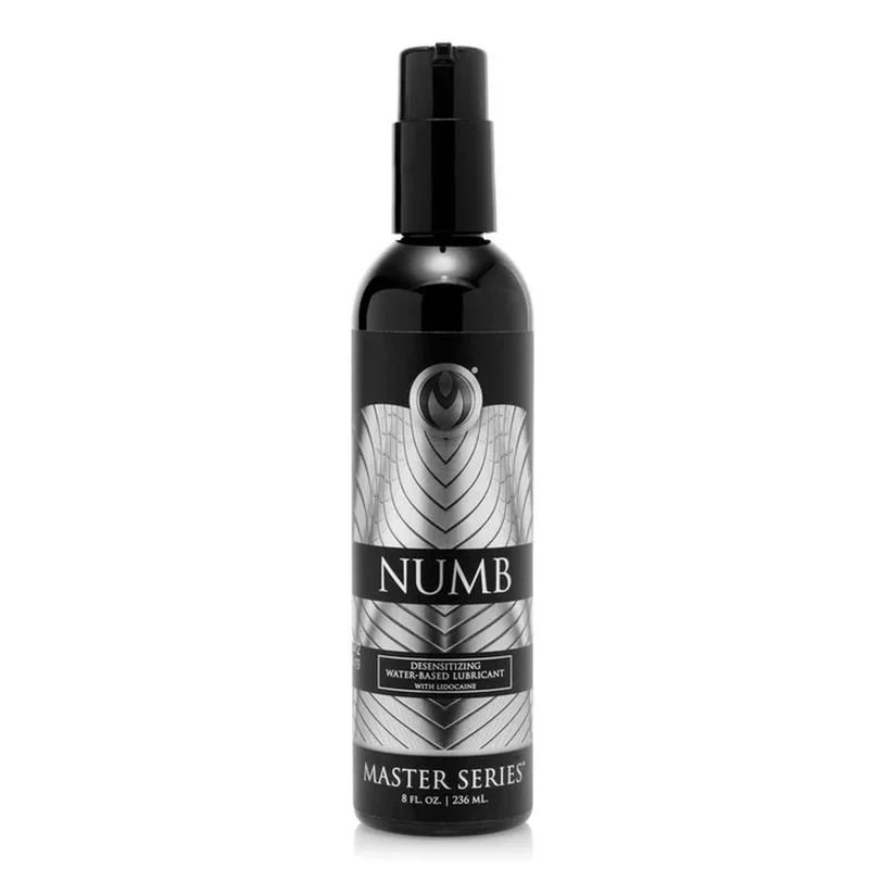 Master Series Numb Desensitizing Water Based Lubricant with Lidocaine