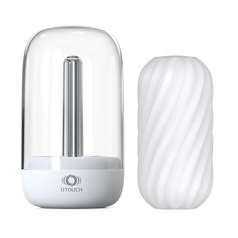 OTouch DECOR 2 Masturbator Sleeve w UV Sterilization and Heating Unit - Clear