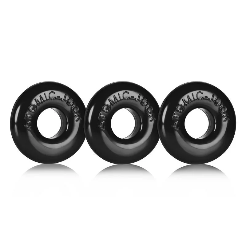 OxBalls Ringer Cockring 3 Pack - Black