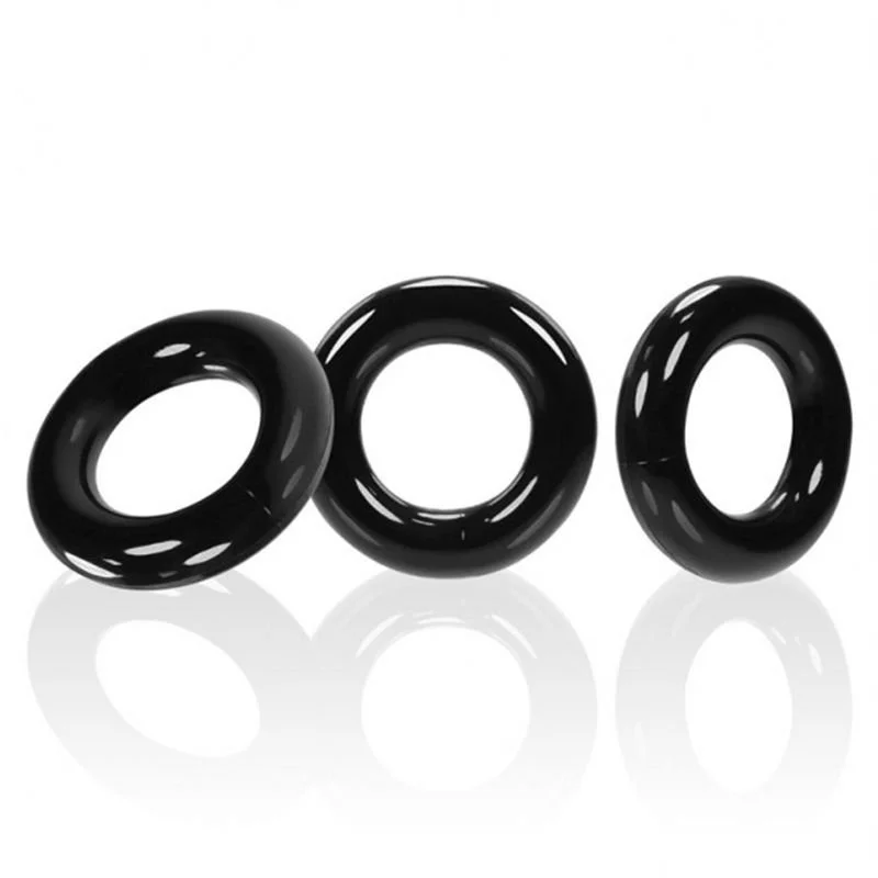 OxBalls Willy Rings Black Cock Ring - Black