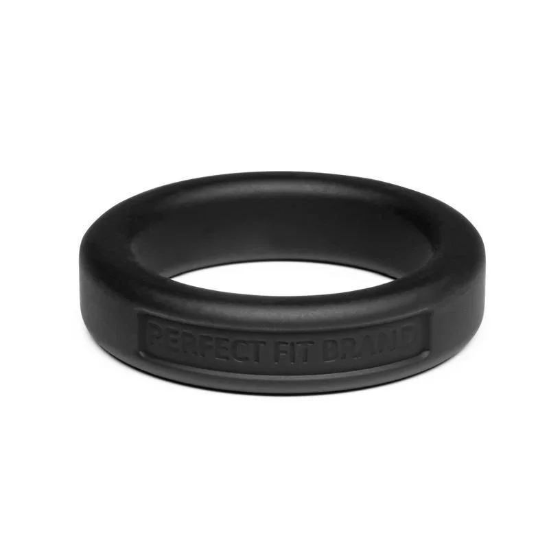 Perfect Fit Classic Silicone Medium Stretch Penis Ring 36mm Black