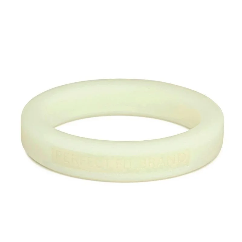 Perfect Fit Classic Silicone Medium Stretch Penis Ring 44mm Glow In The Dark