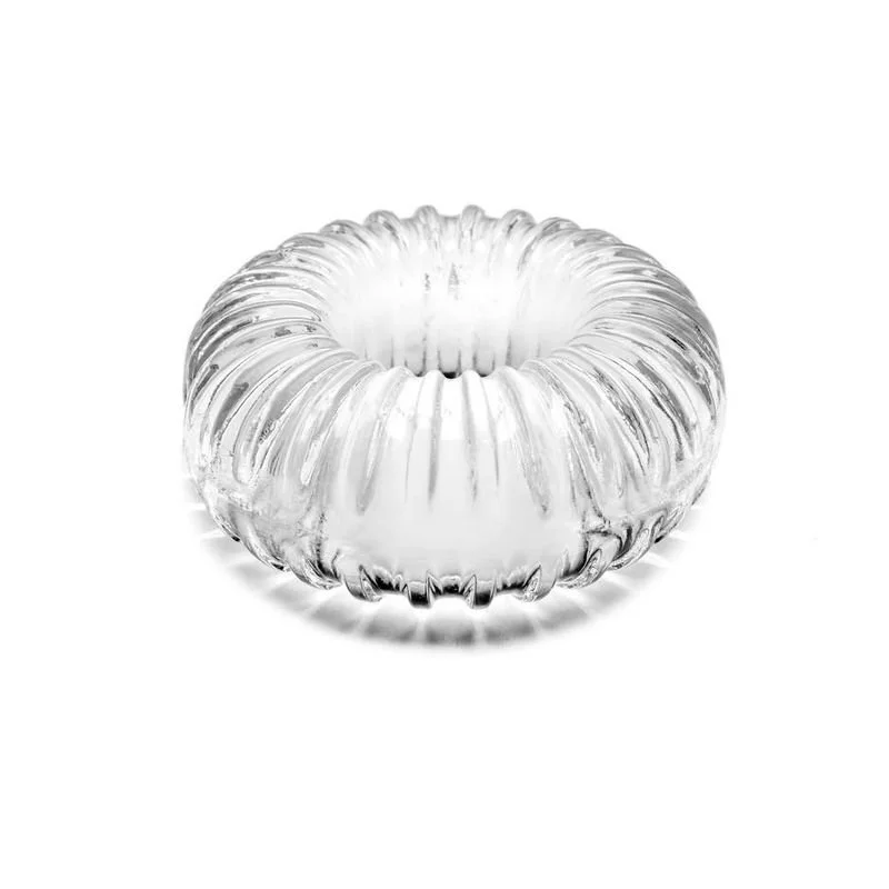 Perfect Fit Ribbed Cock Ring - Clear