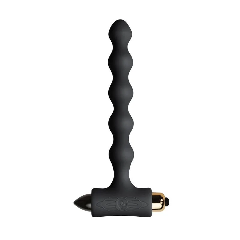 Rocks Off Petite Sensations Pearls Butt Plug - Black