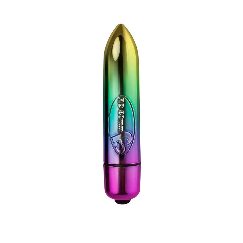 Rocks Off RO-80mm 7 Speed Rainbow Vibrating Bullet - Mixed