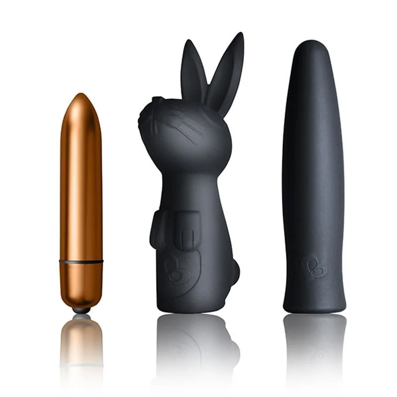 Rocks Off Silhouette Dark Desires Set Vibrating Bullet - Black