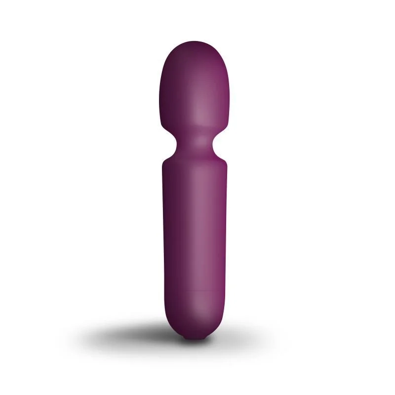 Rocks Off SugarBoo Playful Passion Wand Vibe Burgundy Vibrator - Burgundy