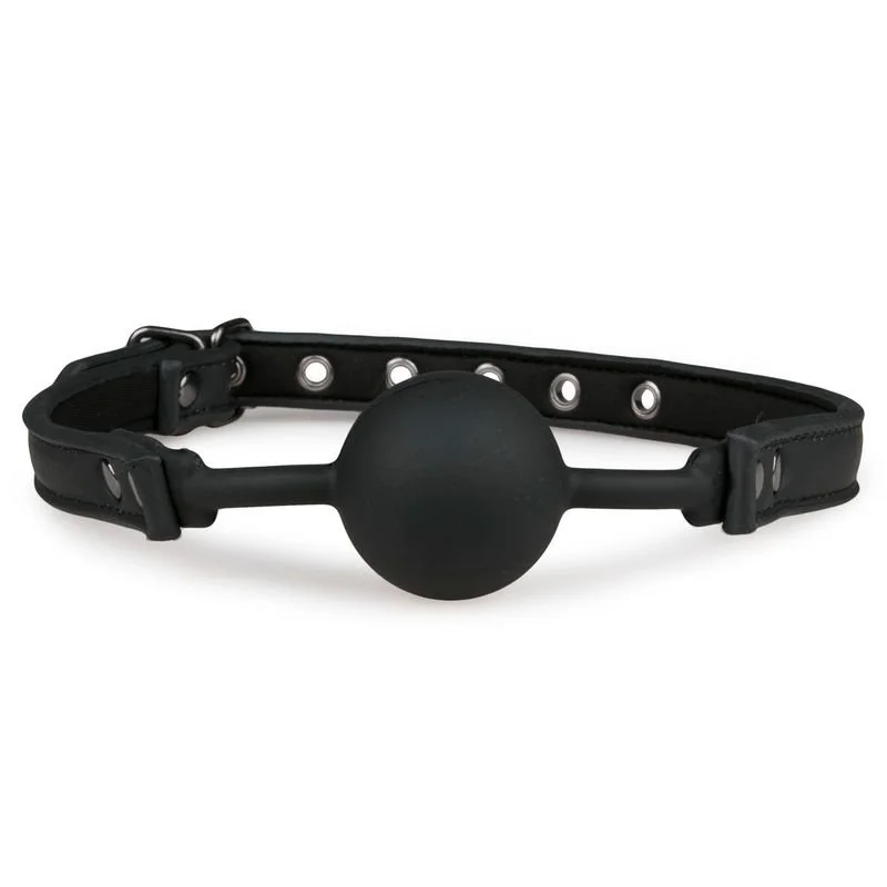Gags Ball Gag With Silicone Ball - Black