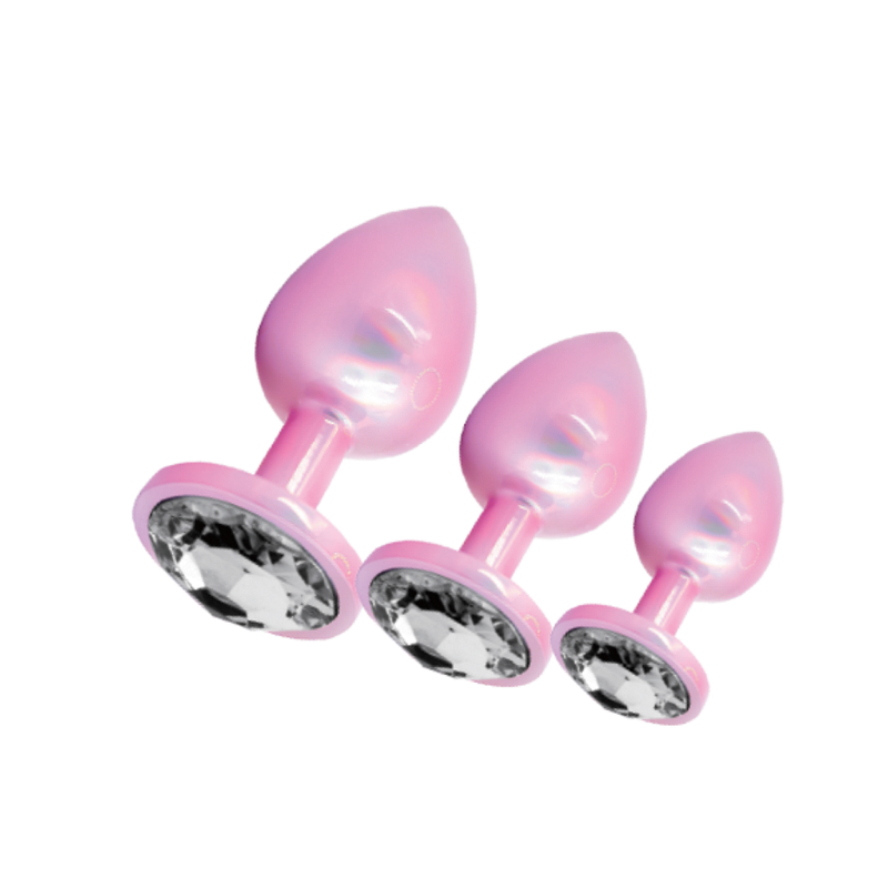 SXE Stainless Steel Comfort Butt Plug 3 Piece Set