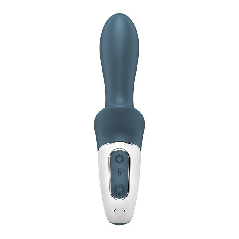 Satisfyer Air Pump Booty 2 Inflatable Anal Vibrator 7" - Grey