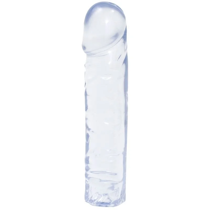 Crystal Jellies Classic Dildo 8" - Clear