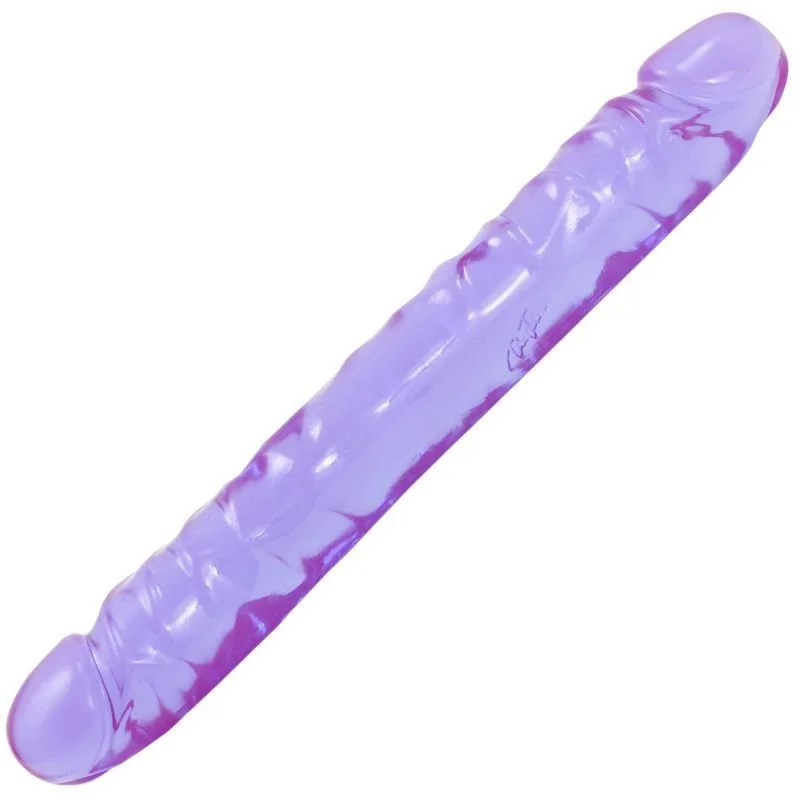Crystal Jellies Jr. Double Dildo 12" - Purple