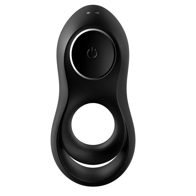 Satisfyer Legendary Duo Vibrating Couples Cock Ring - Black
