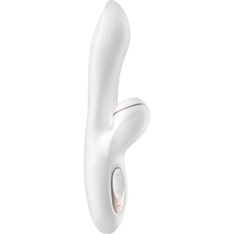 Satisfyer Pro+ Air Pulse Rabbit Vibrator with Clitoral Suction  8.7" - White