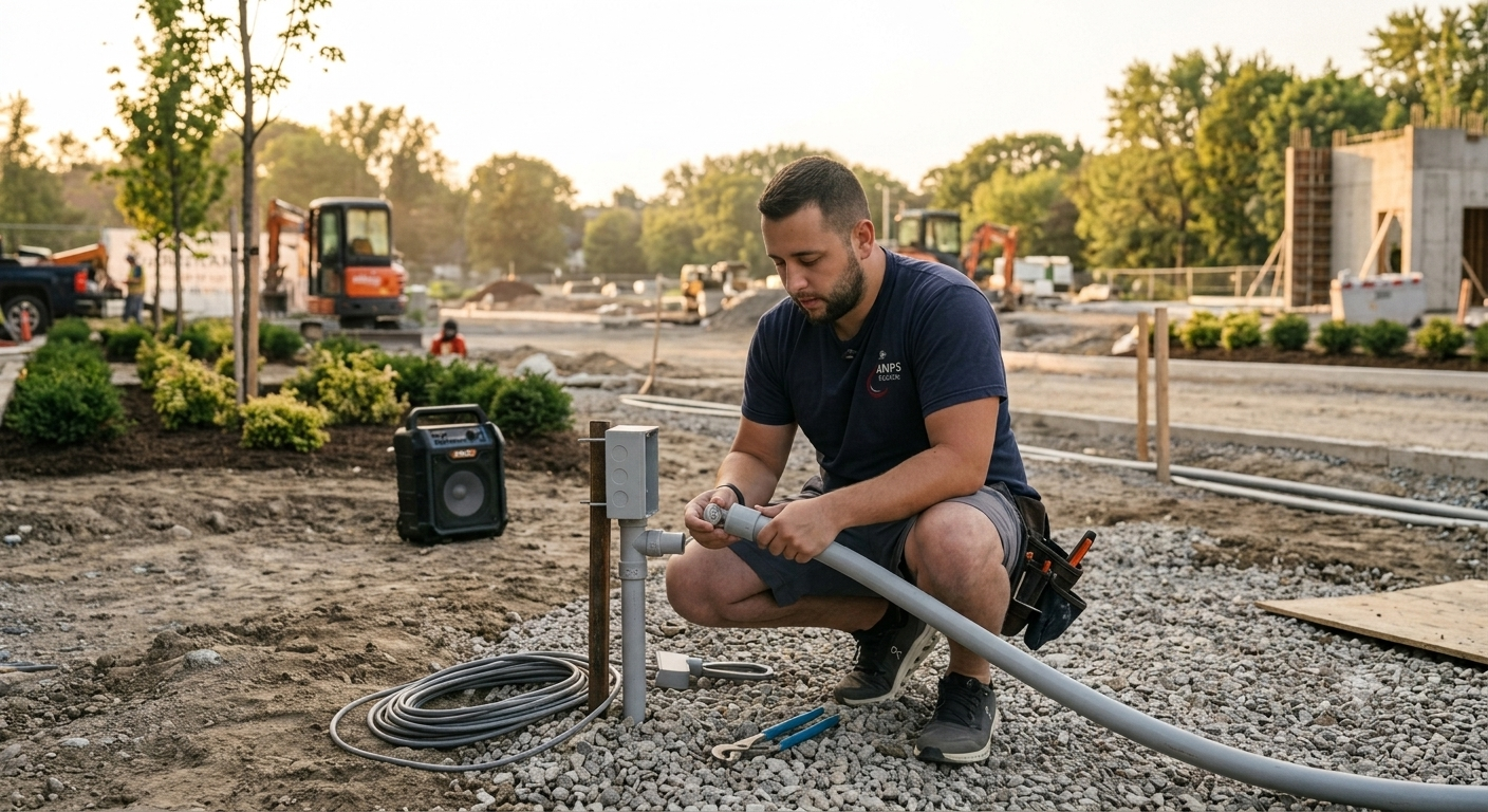 From the Panel to the Planters: How a Landscape Lighting Circuit Actually Gets Built at Toledo