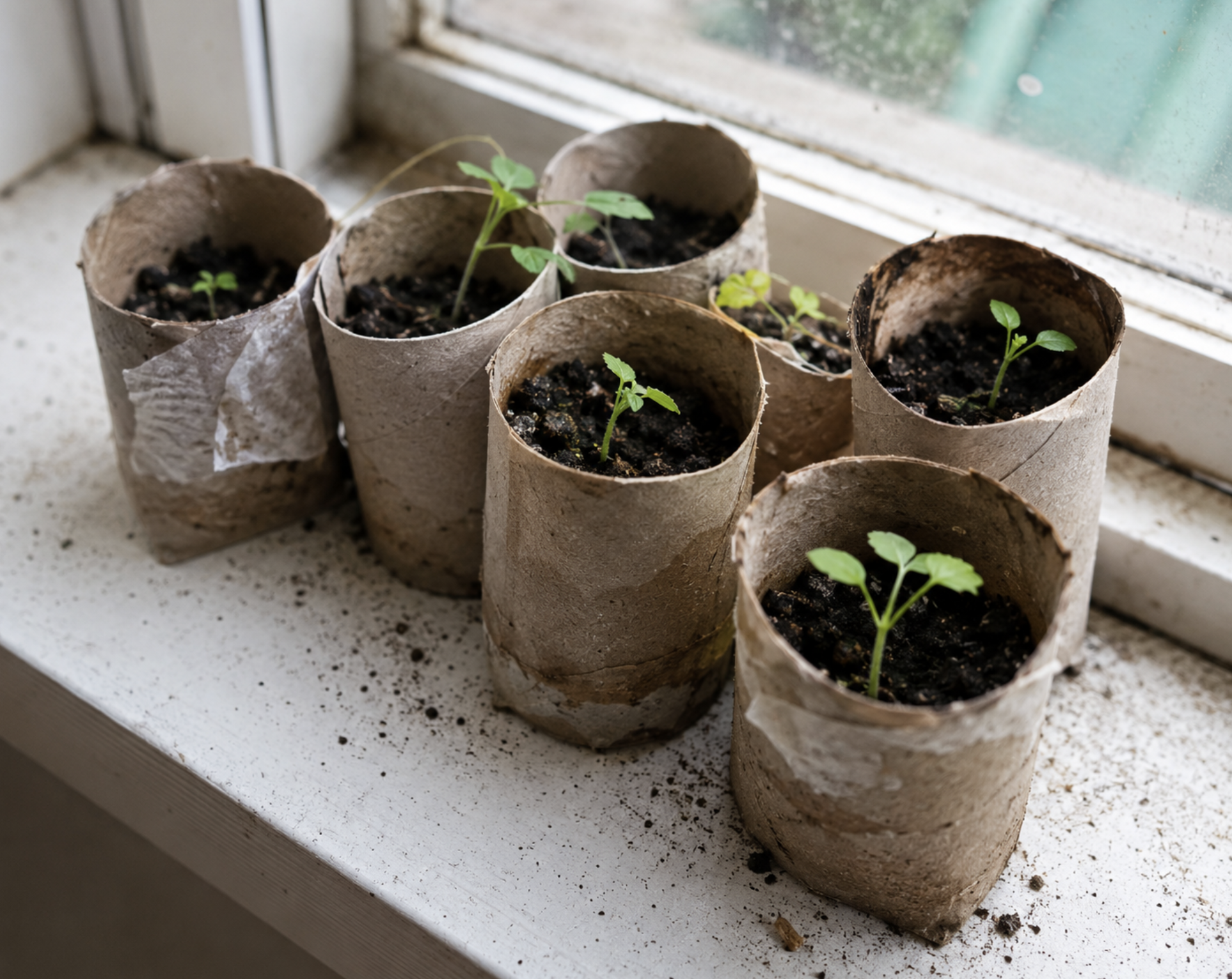 How to Make Biodegradable Pots from Toilet Paper Rolls