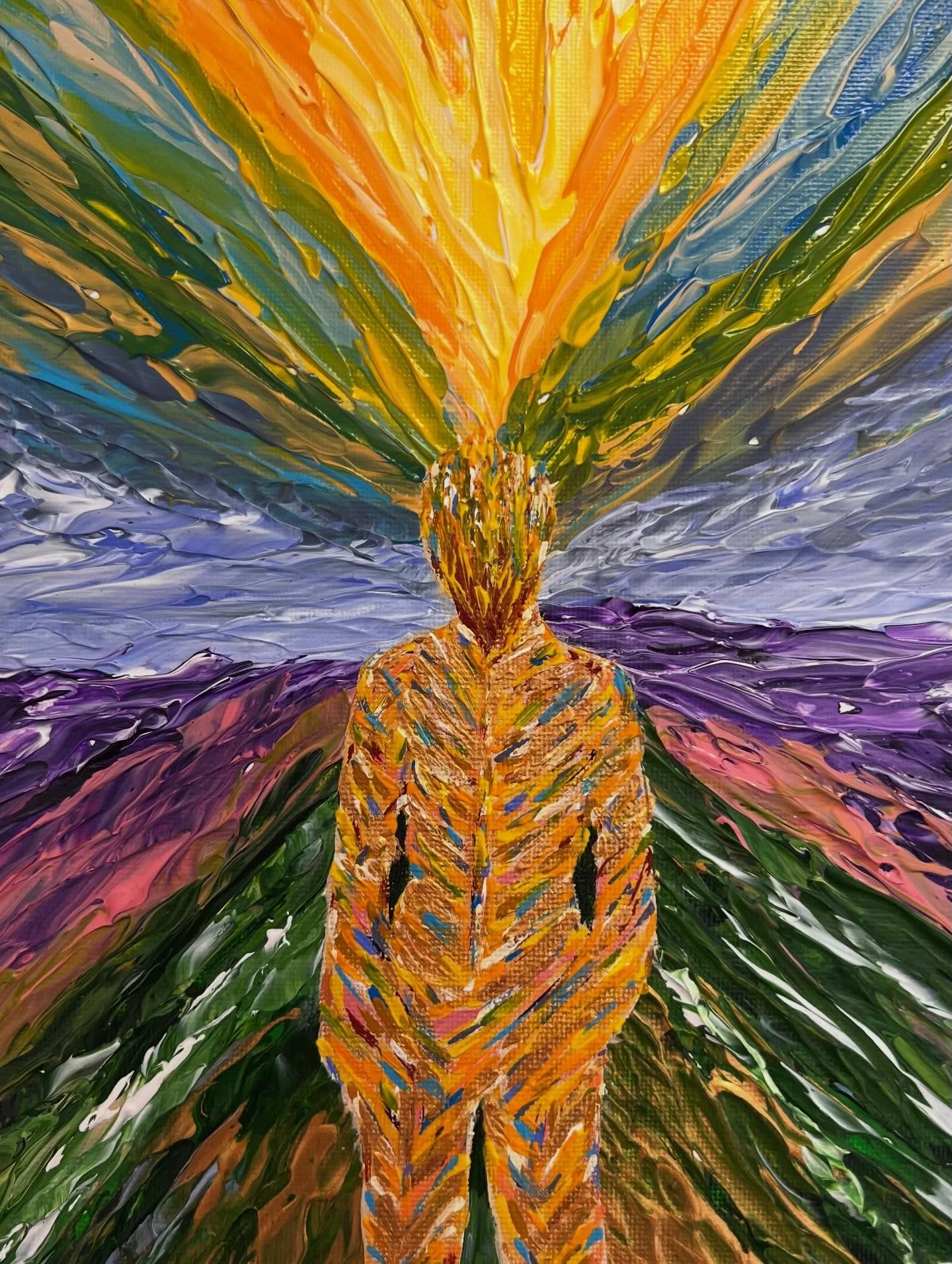 Spring Awakening ✨👤✨ Acrylic on canvas panel, 8x10