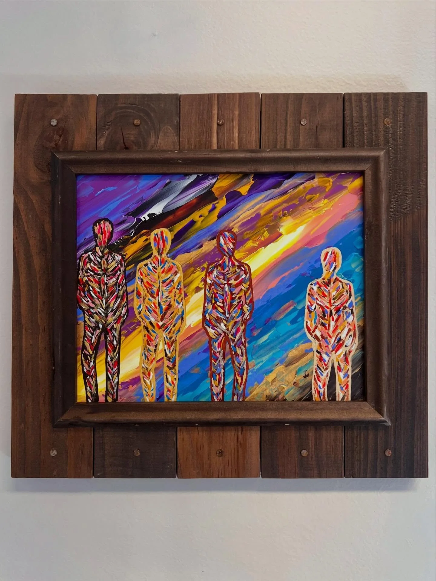 Brethren 🏳️&zwj;🌈, Acrylic on canvas panel, 8x10 &hearts;️.