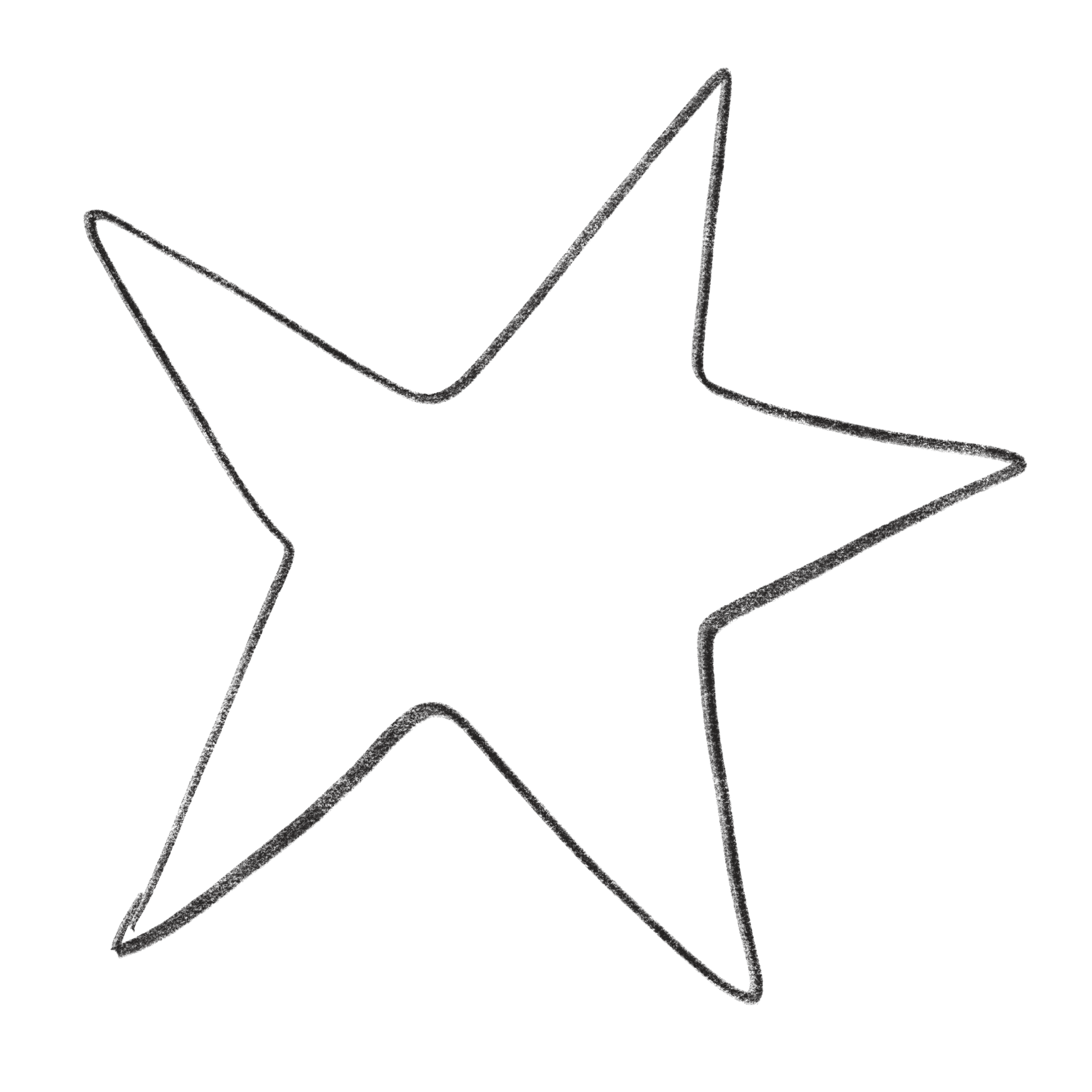 Geometric drawing of an outline square with sections divided by vertical, horizontal, and diagonal lines.