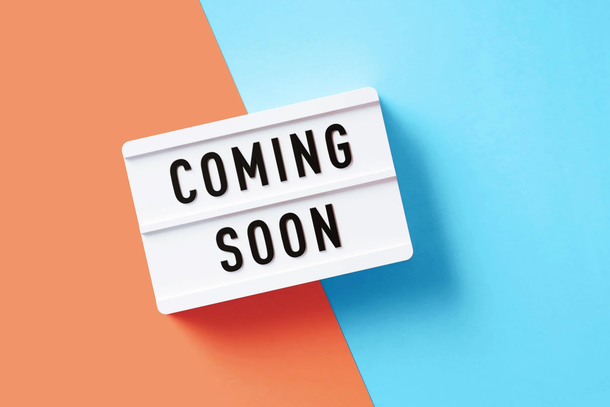 photo with a coming soon sign