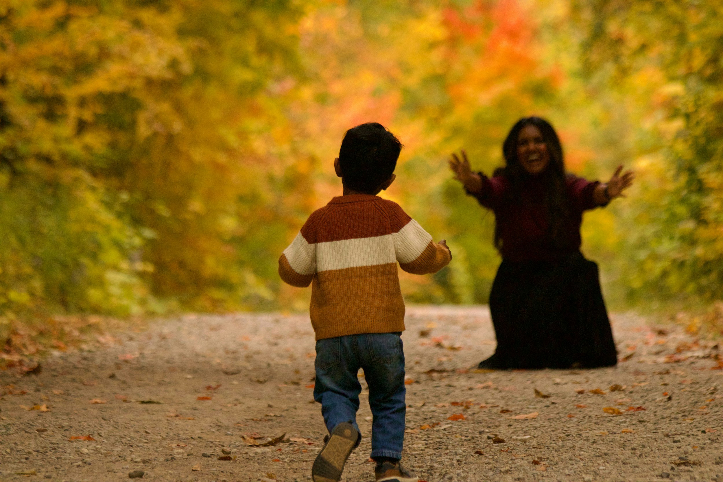 Child running to a parent