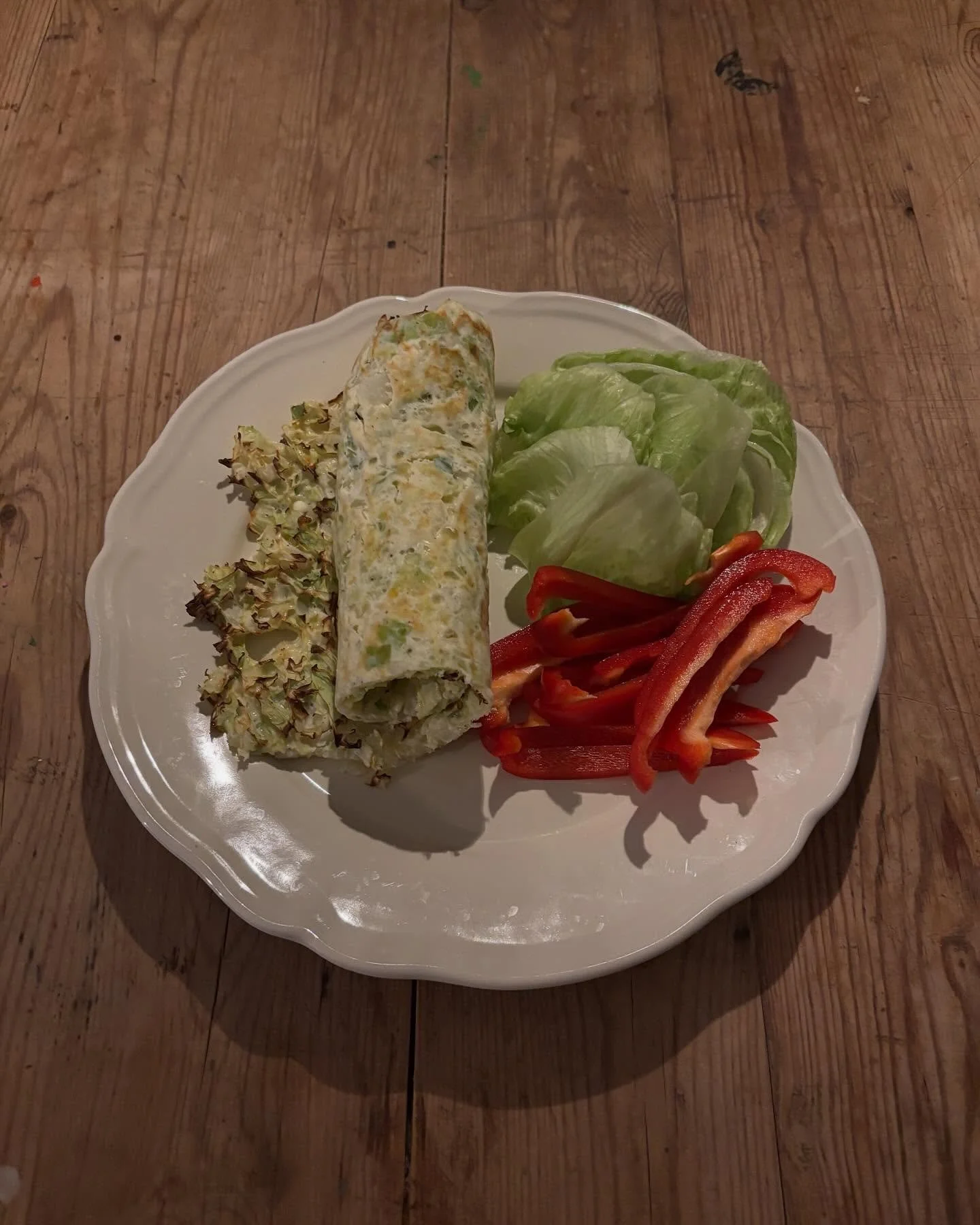 Spiser Annes @oens_massage l&aelig;kre protein/spidsk&aring;ls wraps til aftensmad sammen med gr&oslash;ntsager i dag. Opskriften bliver lagt op under opskrifter her i weekenden - totalt delicious. Vil du med p&aring; slankekur i maj? S&aring; tjek m