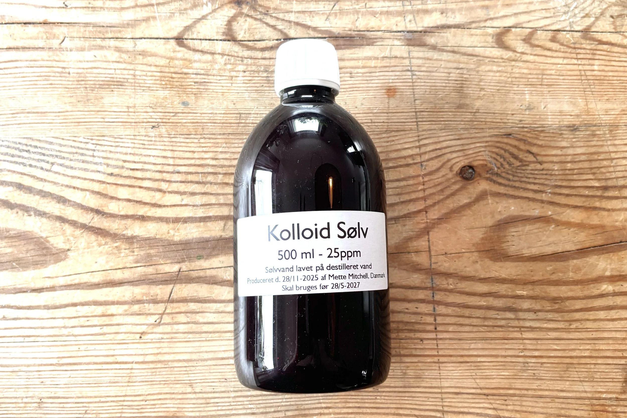 500 ml kolloidt sølv 25ppm refill- plastikflaske